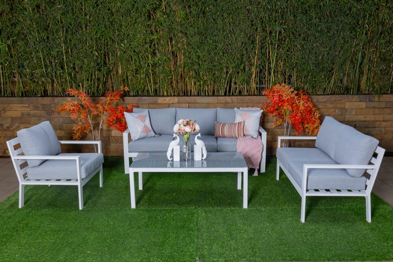 tobago 7 seater outdoor sofa (3+2+1+1) + coffee table