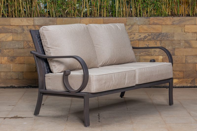 ellis 5 seater outdoor sofa (3+1+1)+ coffee table