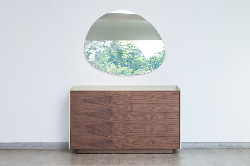 elise king package - king bed + 2 nightstands + dresser mirror