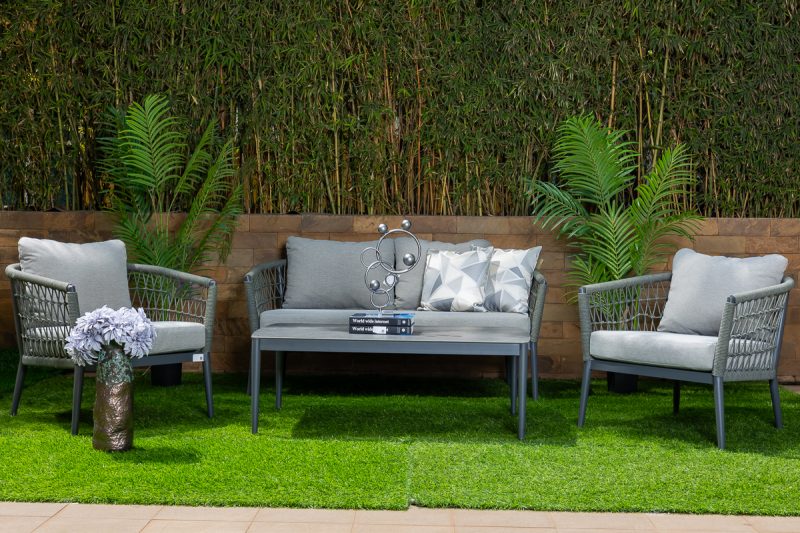 elba outdoor sofa (2+1+1) + coffee table