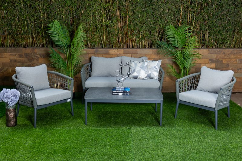elba outdoor sofa (2+1+1) + coffee table