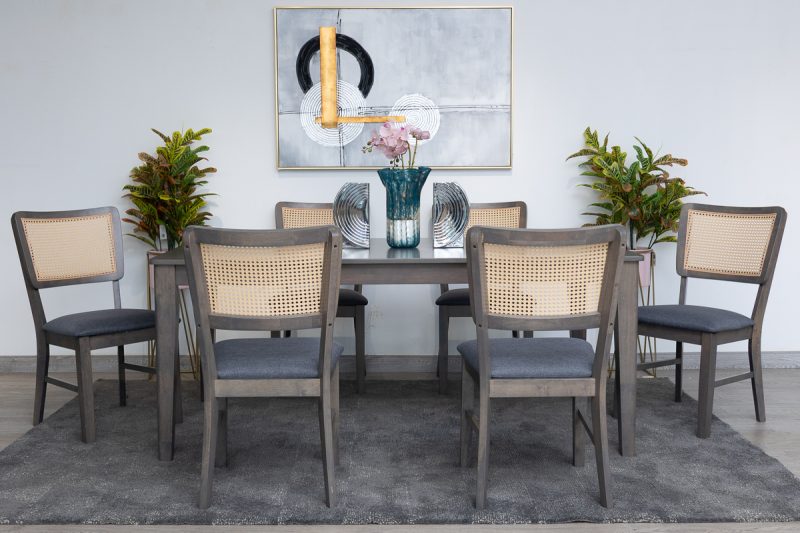 spain dining table + 6 chairs