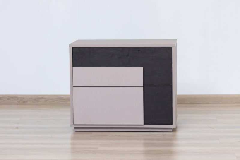 sarina king package - king bed + 2 nightstands + dresser mirror + chest of drawers