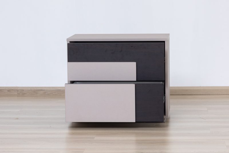 sarina king package - king bed + 2 nightstands + dresser mirror + chest of drawers