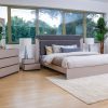 kaye king package - king bed + 2 nightstands + dresser mirror + chest of drawers