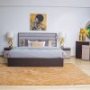 sarina king package - king bed + 2 nightstands + dresser mirror + chest of drawers