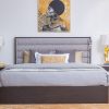 sarina king package - king bed + 2 nightstands + dresser mirror + chest of drawers