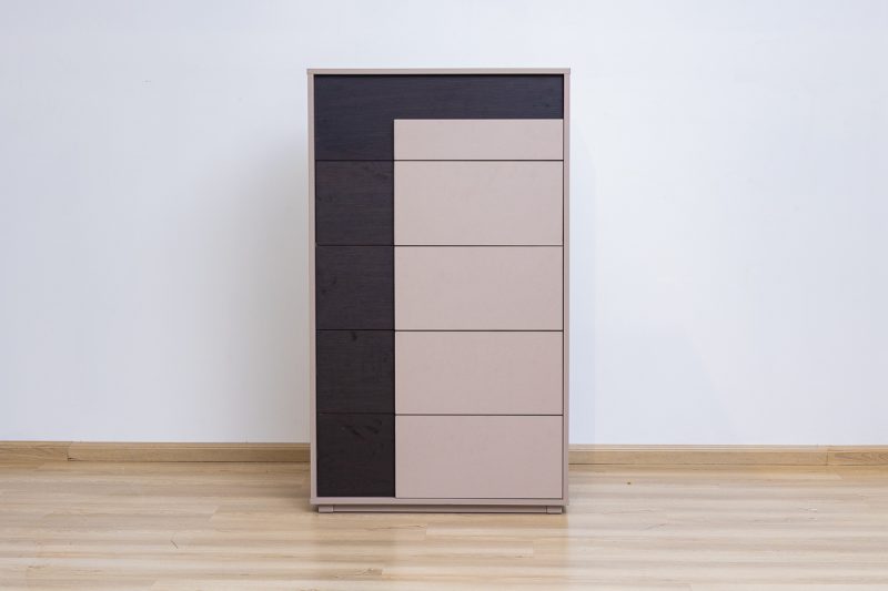 sarina king package - king bed + 2 nightstands + dresser mirror + chest of drawers