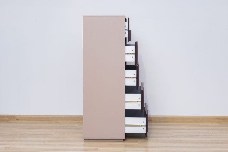 sarina king package - king bed + 2 nightstands + dresser mirror + chest of drawers