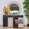 sarina king package - king bed + 2 nightstands + dresser mirror + chest of drawers