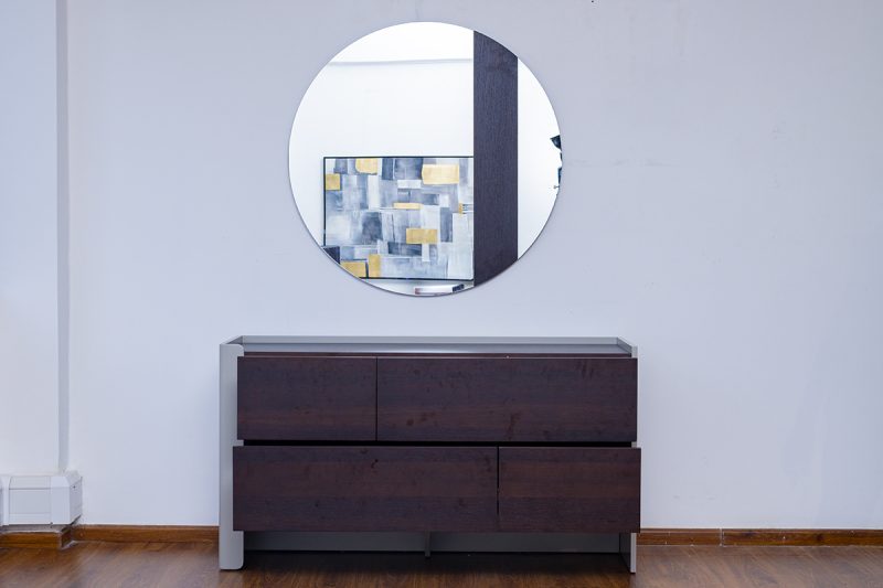 farah king package - king bed + 2 nightstands + dresser mirror