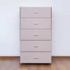 ophelia king package - king bed + 2 nightstands + dresser mirror + chest of drawers