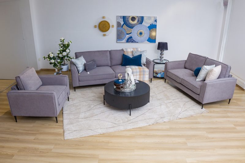 fiona 6 seater fabric sofa (3+2+1)