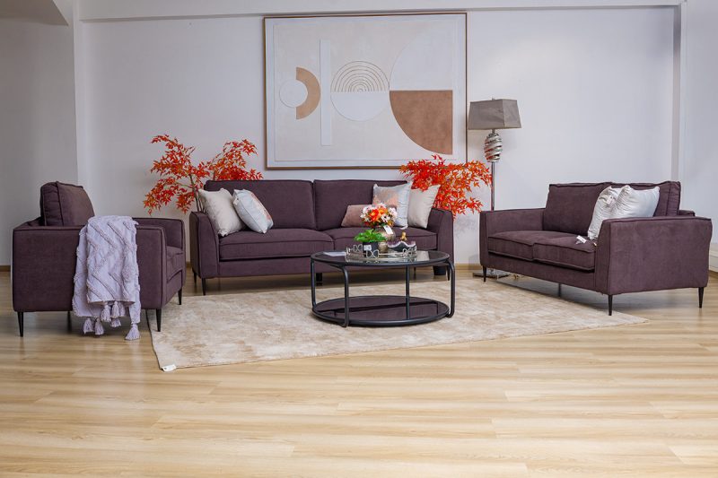 fiona 6 seater fabric sofa (3+2+1)