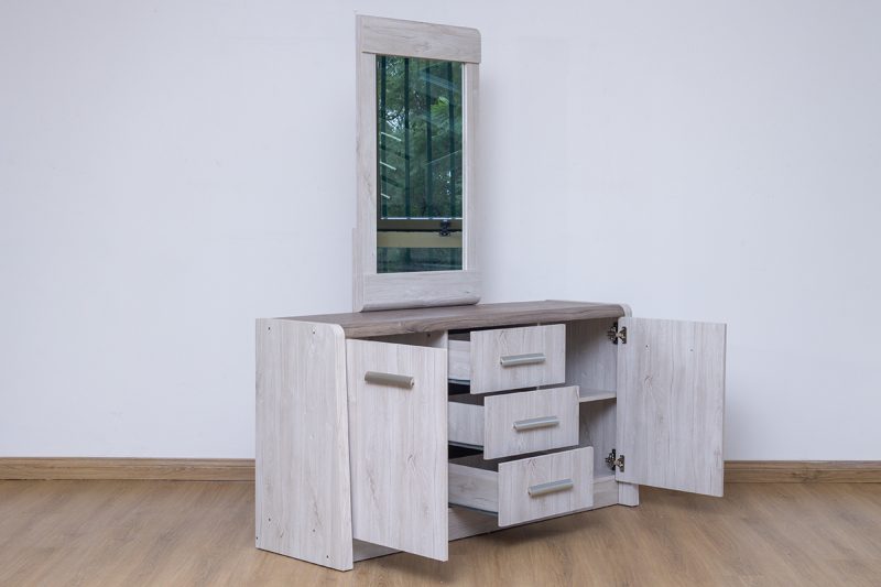 french king package – king bed + 1 nightstand + dresser mirror