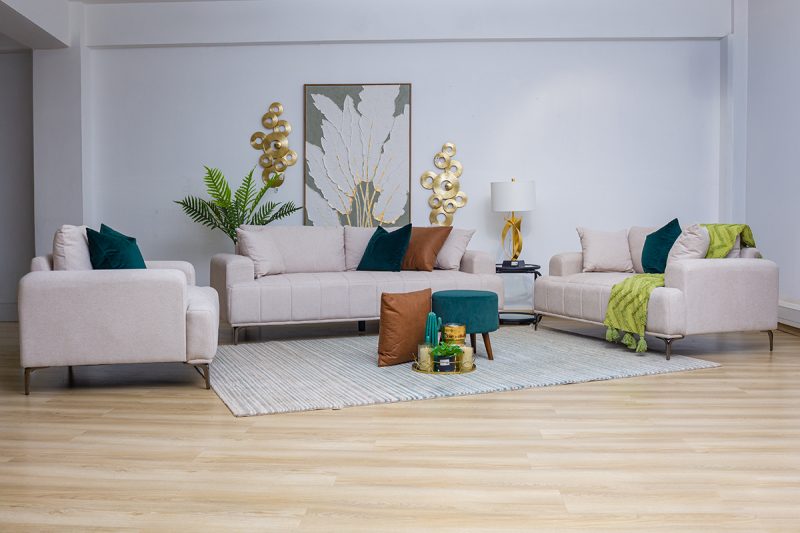 verita 6 seater fabric sofa (3+2+1)
