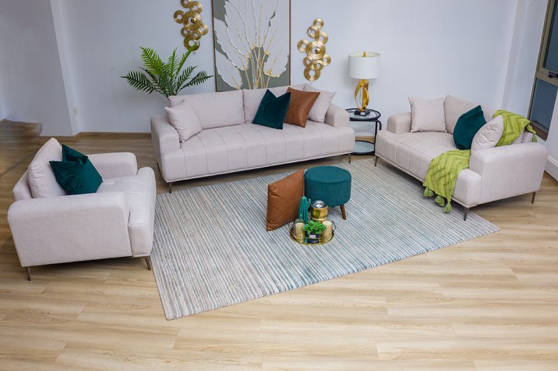 verita 6 seater fabric sofa (3+2+1)