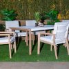kilifi outdoor dining table + 6 lucy chairs