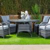 plamu outdoor dining table + 6 emily chairs