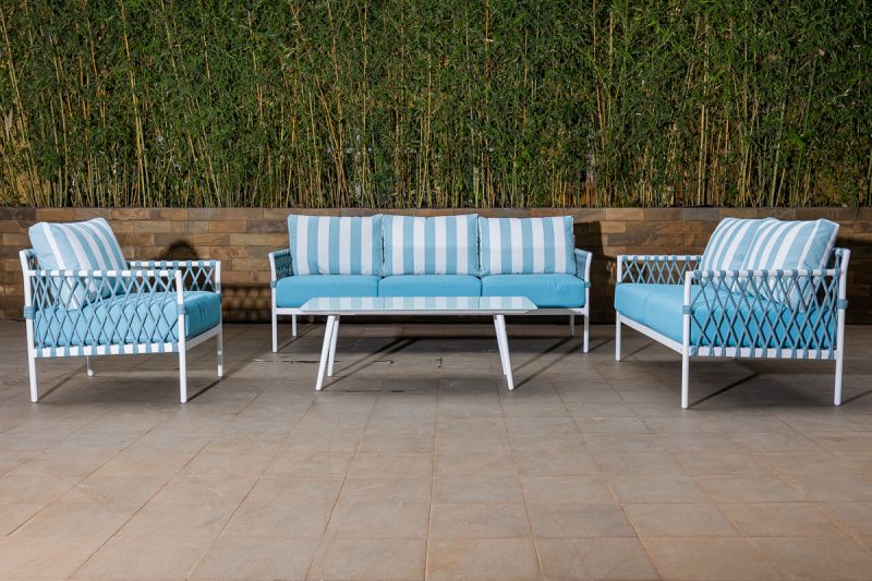 liverpool 7 seater outdoor sofa (3+2+1+1) + coffee table