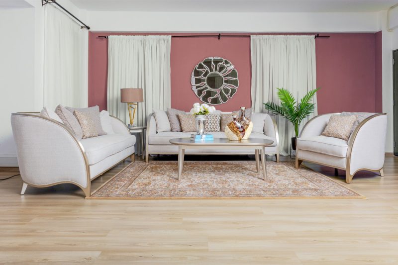 lyssa 7 seater fabric sofa (3+2+1+1)