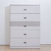 santino king package - king bed + 2 nightstands + dresser mirror + chest of drawers (copy)