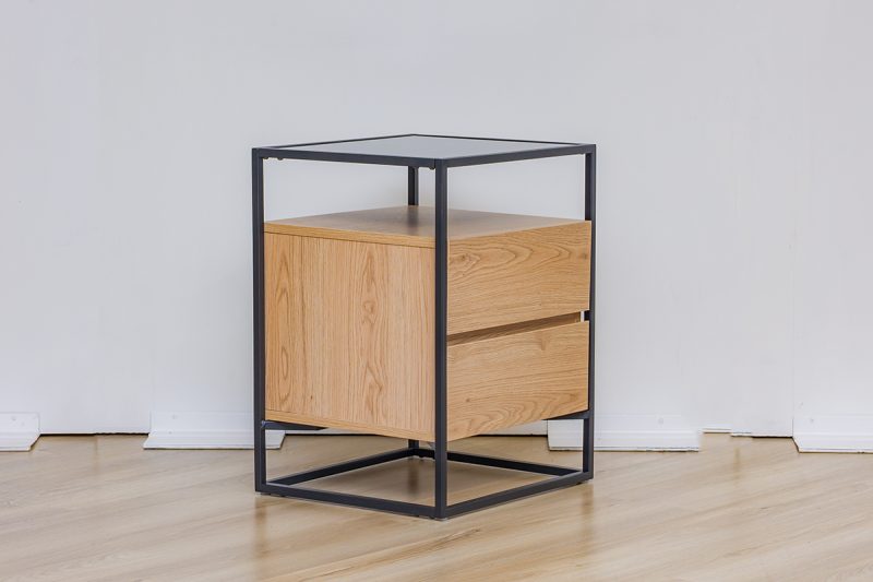 finley king package - king bed + 2 nightstands + dresser mirror