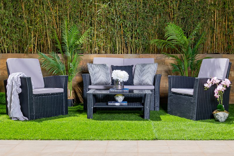 romeo 5 seater outdoor sofa (3+1+1) + coffee table