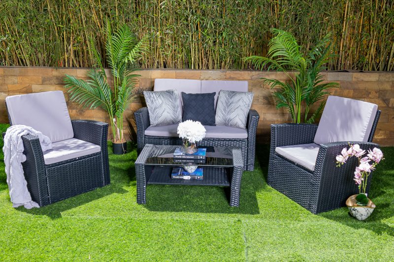 romeo 5 seater outdoor sofa (3+1+1) + coffee table