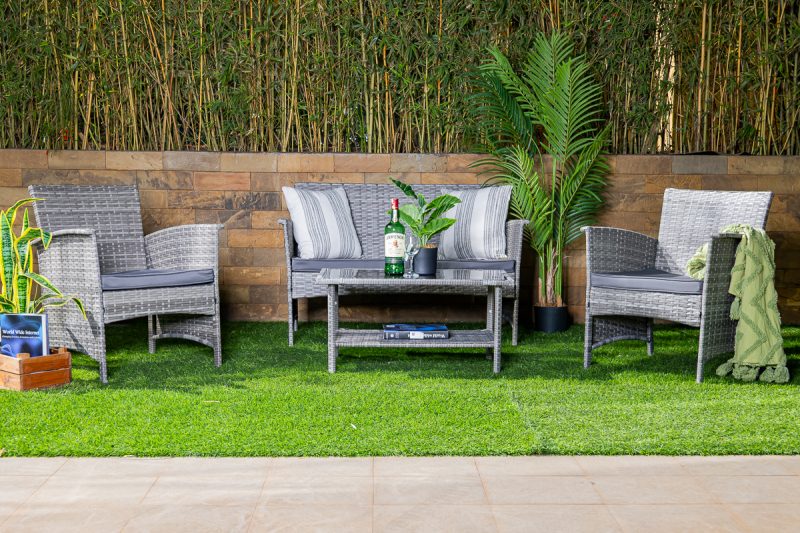 jasmine 5 seater outdoor sofa (3+1+1) + coffee table