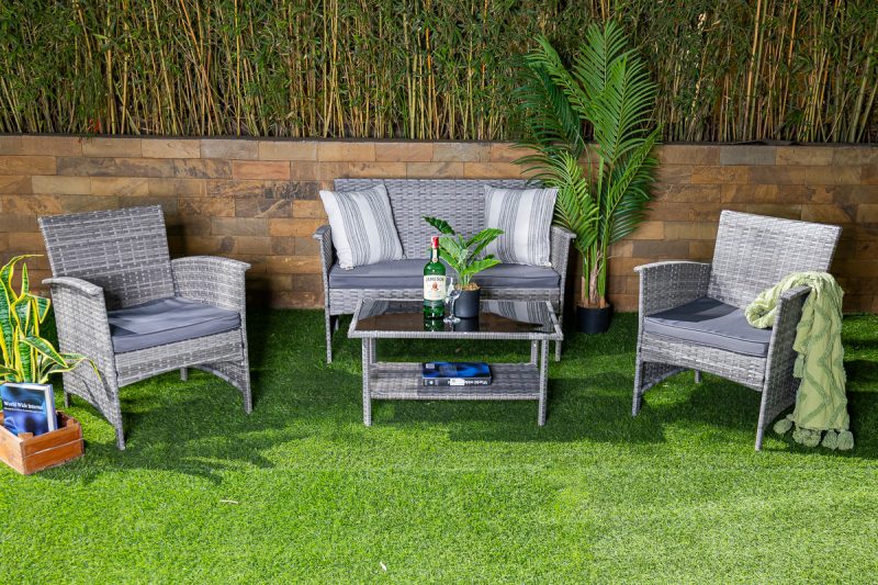 jasmine 5 seater outdoor sofa (3+1+1) + coffee table
