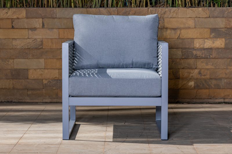 mayfair 5 seater outdoor sofa (3+1+1) + coffee table