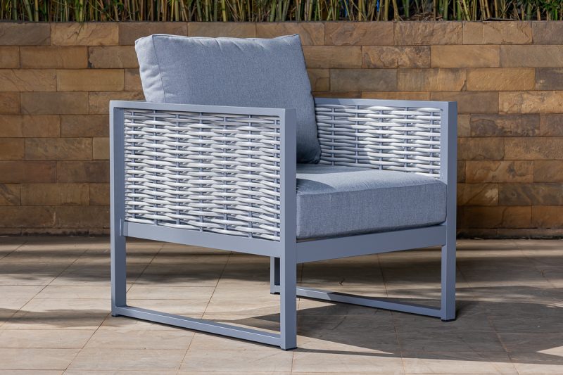 mayfair 5 seater outdoor sofa (3+1+1) + coffee table