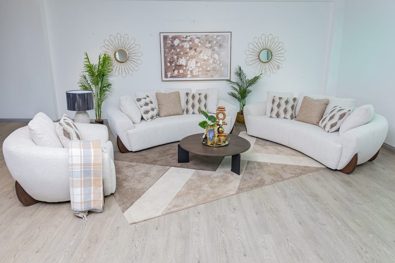 alinah 8 seater fabric sofa (3+3+1+1)