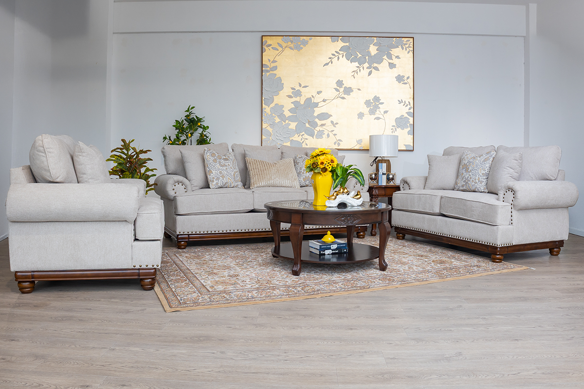 lionel 7 seater fabric sofa (3+2+1+1)