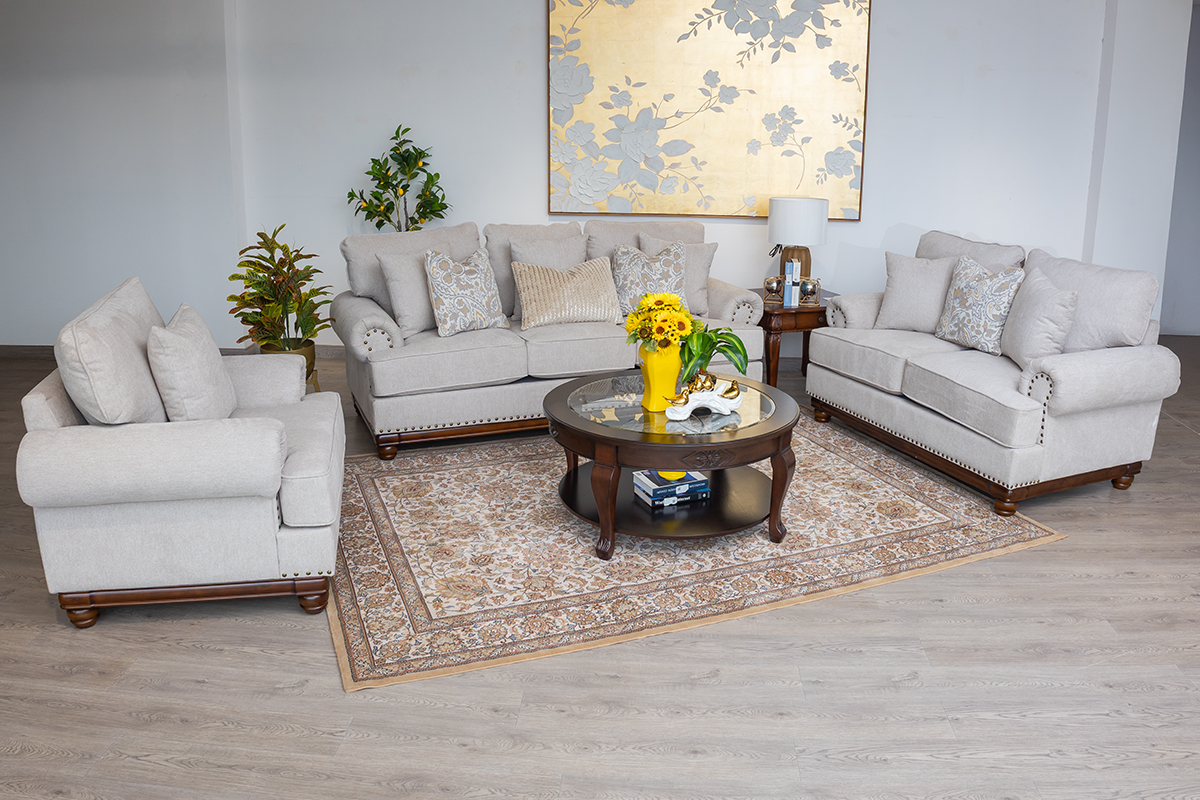 lionel 7 seater fabric sofa (3+2+1+1)