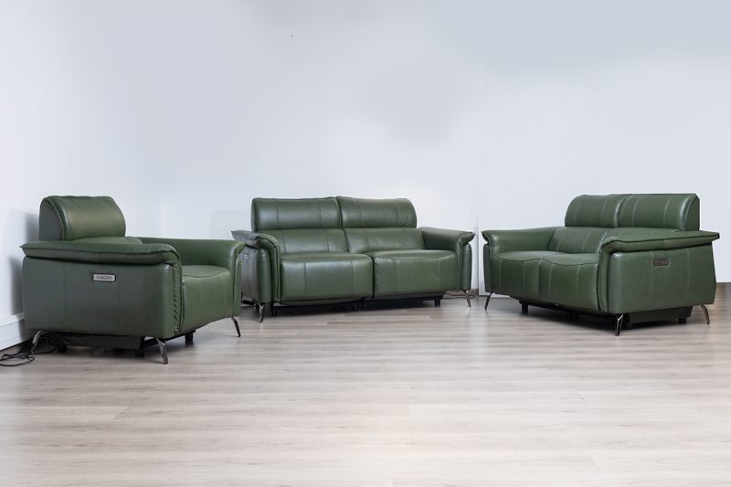 croft 7 seater electric leather recliner (3+2+1+1)