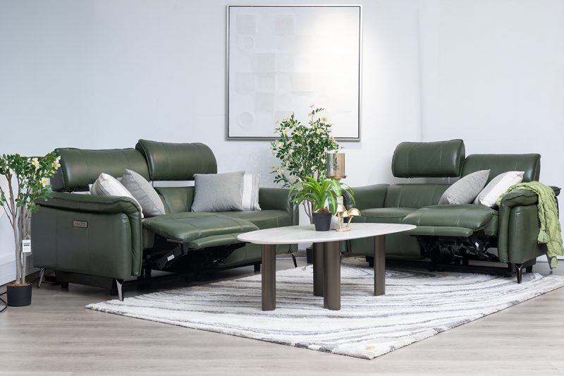 croft 7 seater electric leather recliner (3+2+1+1)