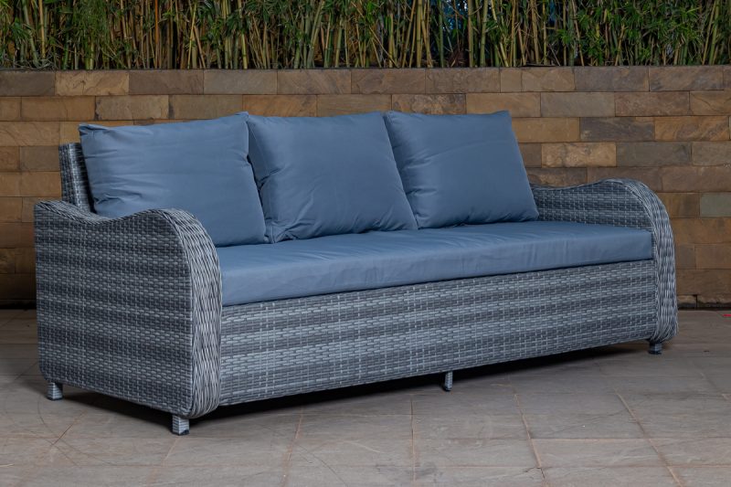 chalet 5 seater outdoor sofa (3+1+1) + coffee table