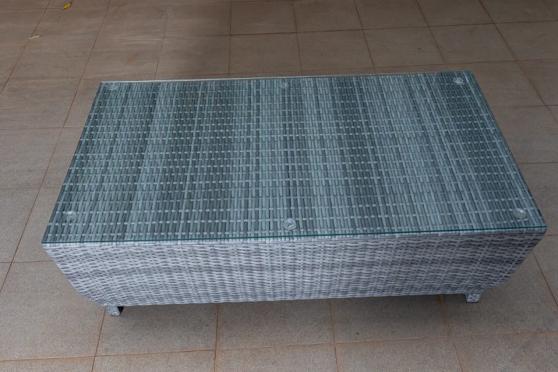 chalet 5 seater outdoor sofa (3+1+1) + coffee table