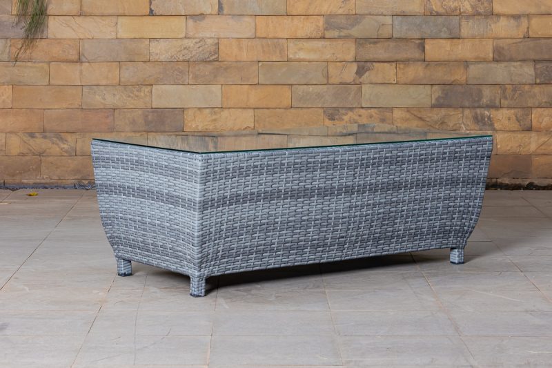 chalet 5 seater outdoor sofa (3+1+1) + coffee table