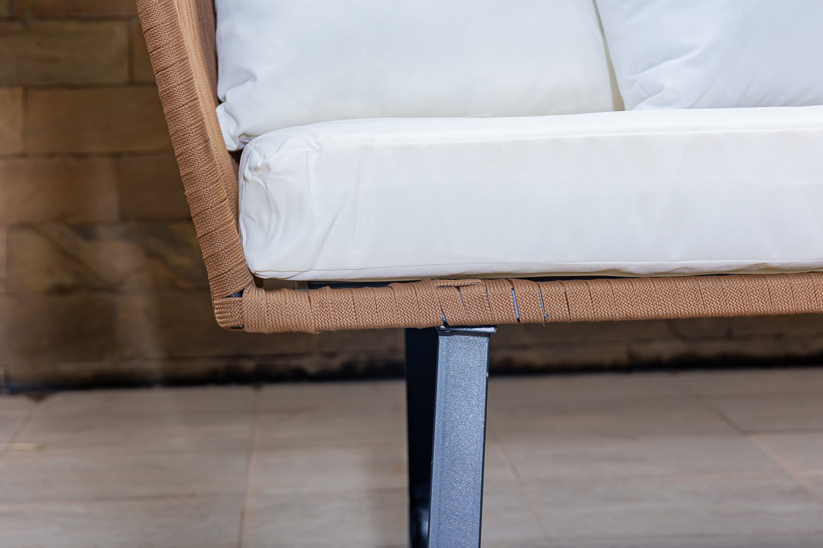 PEBBLE 5 Seater Outdoor Sofa (3+1+1) + Coffee Table 13 pebble 5 seater outdoor sofa (3+1+1) + coffee table