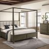 calista king package - king bed + 2 nightstands + dresser mirror