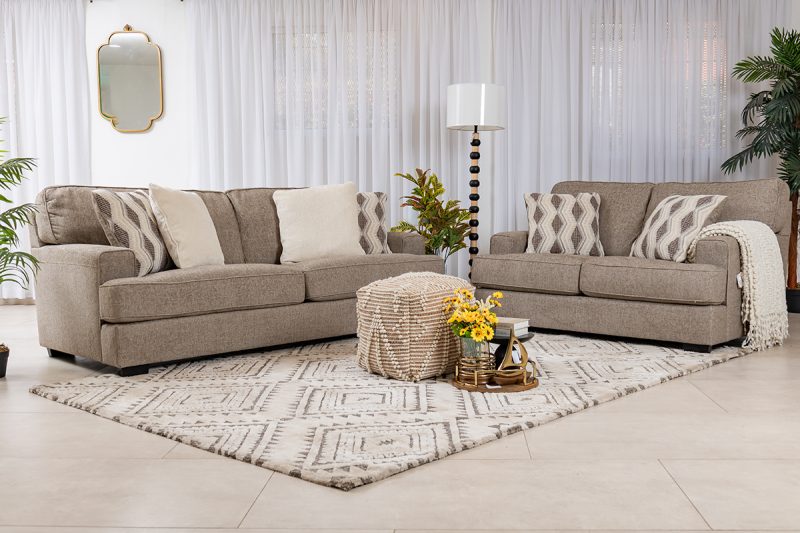 patrice 6 seater fabric sofa (3+2+1)