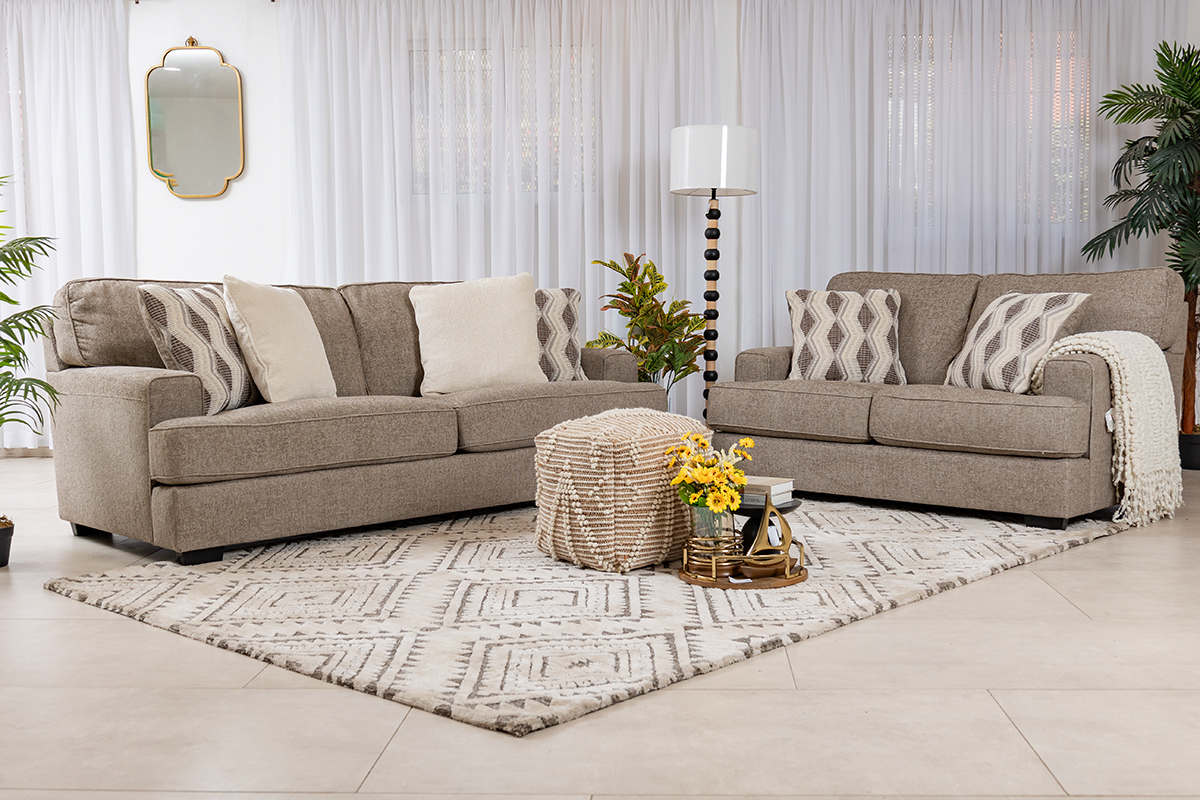 patrice 6 seater fabric sofa (3+2+1)