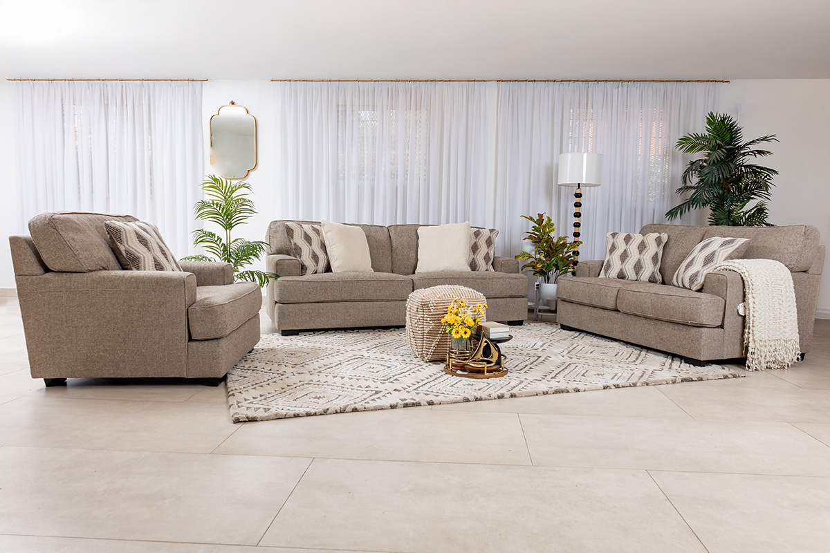 patrice 6 seater fabric sofa (3+2+1)