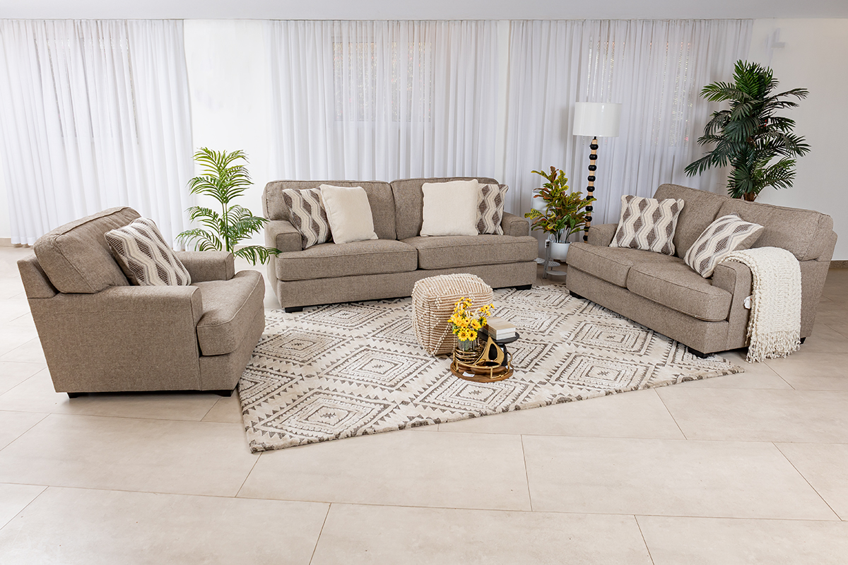 patrice 6 seater fabric sofa (3+2+1)