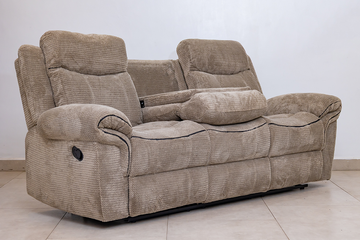 CANNES 7 Seater Fabric Recliner Sofa (3+2+1+1) 18 cannes 7 seater fabric recliner sofa (3+2+1+1)