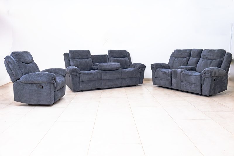 cannes 7 seater fabric recliner sofa (3+2+1+1)