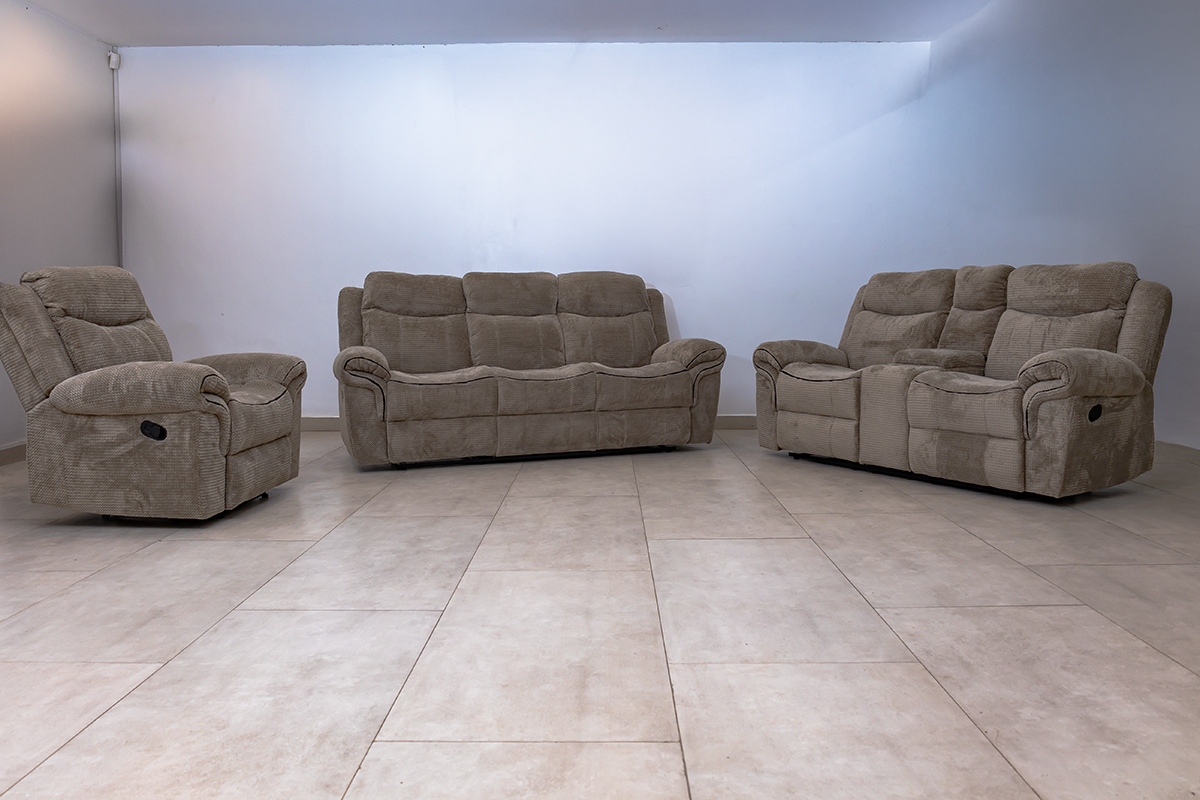 CANNES 7 Seater Fabric Recliner Sofa (3+2+1+1) 4 cannes 7 seater fabric recliner sofa (3+2+1+1)